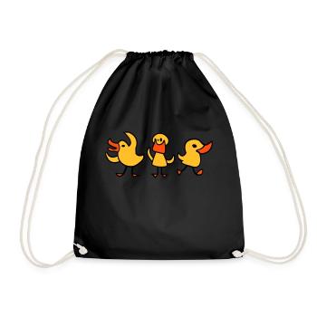 3 canards - Sac de sport léger - noir - Devant