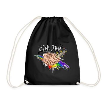 Einhirn - Drawstring Bag - black - Front