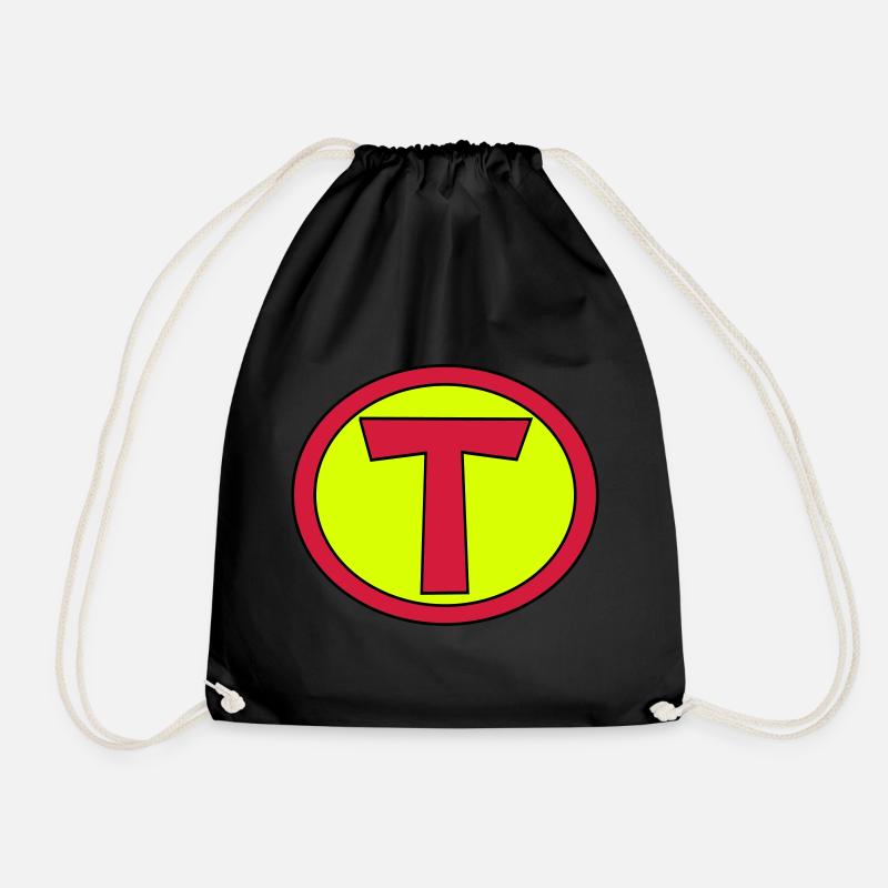 Super, Superheld, Superheldin, Hero, T - Turnbeutel - Schwarz