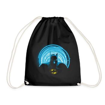 DC Comics Originals Batman Umriss Neonlicht - Turnbeutel - Schwarz - Vorne