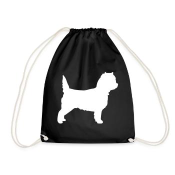 Cairn Terrier - Turnbeutel - Schwarz - Vorne