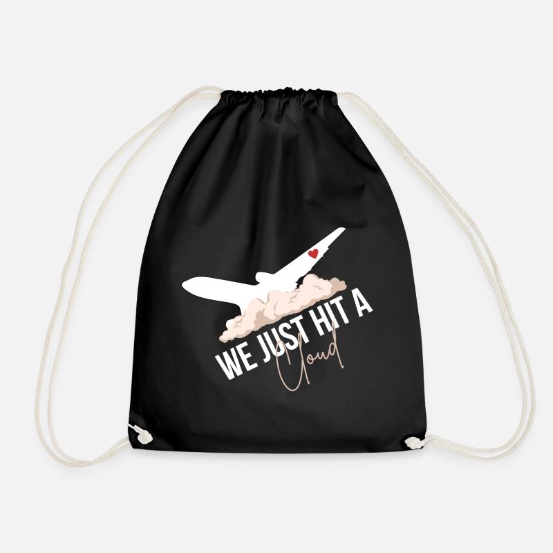 We Just Hit A Milestone - Drawstring Bag - black
