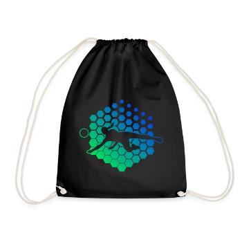 Men's Volleyball Games Women Volleyball Player - Drawstring Bag - black - Front