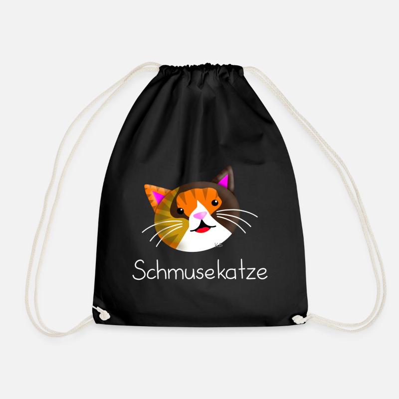 Schmusekatze - Turnbeutel - Schwarz