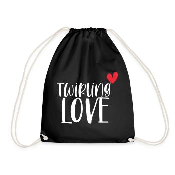 Twirling Love Baton Sport Cadeau - Sac de sport léger - noir - Devant