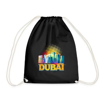 Dubaï Skyline Summer Sun Palm Beach Mer - Sac de sport léger - noir - Devant