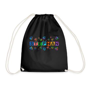 STEPHAN colourful cubes - Turnbeutel - Schwarz - Vorne