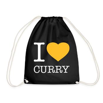 I LOVE CURRY - Drawstring Bag - black - Front