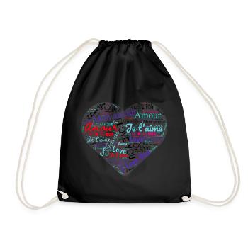 MAMAN. FÊTE DES MÈRES - Sac de sport léger - noir - Devant