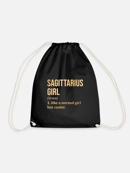 Sagittarius Sagittarius Sagittarius - Drawstring Bag - black