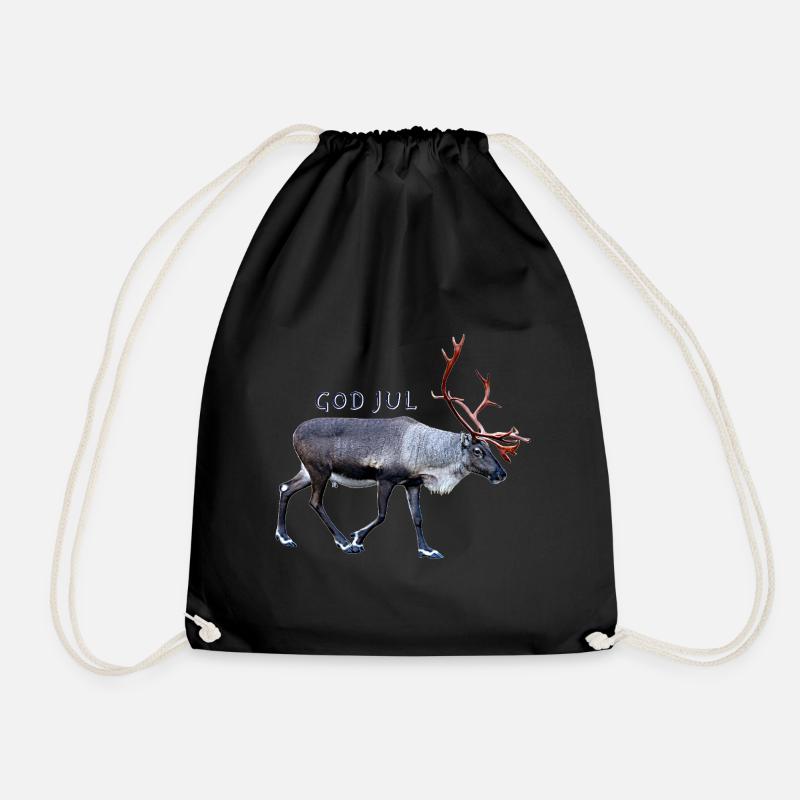Merry Christmas - Drawstring Bag - black