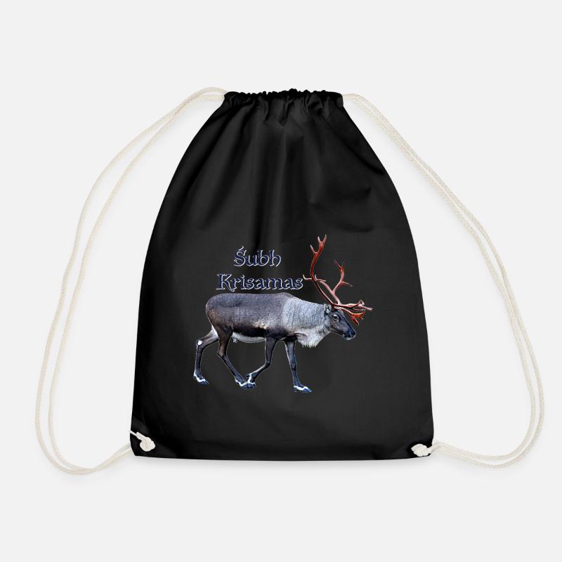 Subh Krisamas - Drawstring Bag - black