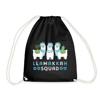 Chanukkah Hanukah Hanukkah - Drawstring Bag - black - Front