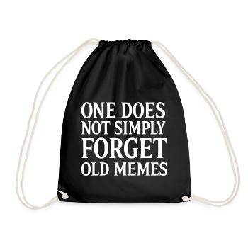 Mèmes oubliés - Sac de sport léger - noir - Devant