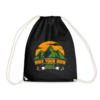 Hike Your Own Hike - Drawstring Bag - black - Front