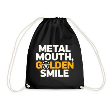 Dental Expert Braces Patient Success Gear  - Drawstring Bag - black - Front
