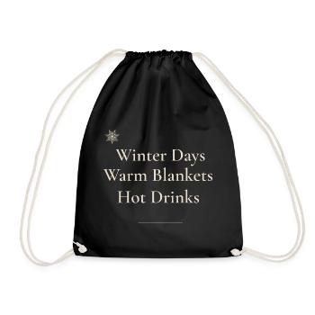 Cozy Winter Vibes - Sac de sport léger - noir - Devant