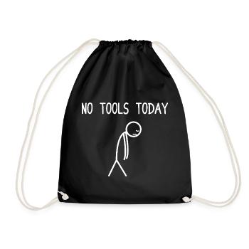 Plus d’outils aujourd’hui Bois tronçonneuse - Sac de sport léger - noir - Devant