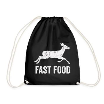 Chemise humoristique de chasse pour chasseurs - Sac de sport léger - noir - Devant
