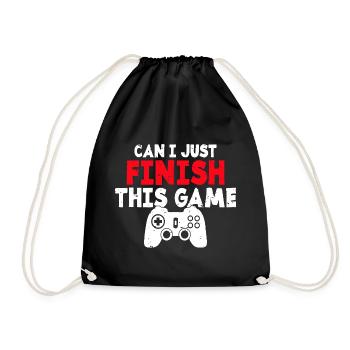 Je peux juste finir ce jeu - Sac de sport léger - noir - Devant