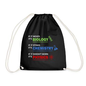 Sciences naturelles - Sac de sport léger - noir - Devant