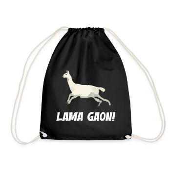 Lama Gaon - Drawstring Bag - black - Front