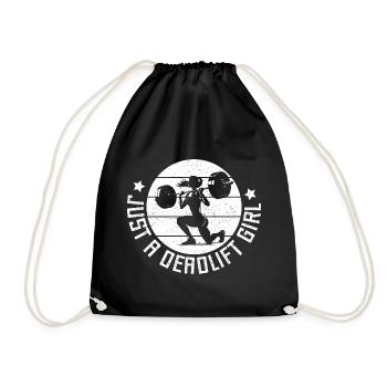 Cadeau de salle de sport pour filles bodybuilder powerlifting - Sac de sport léger - noir - Devant