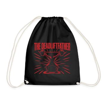 Motivation fitness Bodybuilder Le Père du Soulevé de Terre - Sac de sport léger - noir - Devant