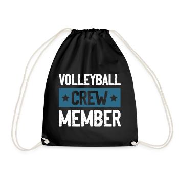 Équipe de volley-ball - Sac de sport léger - noir - Devant