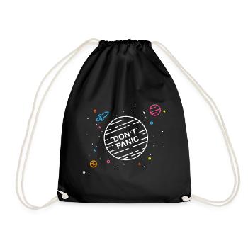 Do not panic - Drawstring Bag - black - Front
