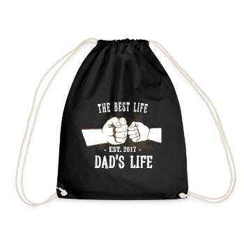 The Best Life - Dads Life - 2017 - Turnbeutel - Schwarz - Vorne
