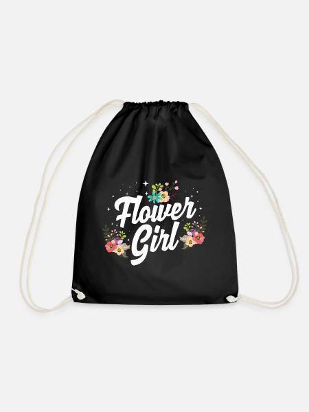 FLOWER GIRL - Turnbeutel - Schwarz