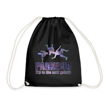 Parkour Freerunning Le Parcour Traceur Geschenk - Turnbeutel - Schwarz - Vorne