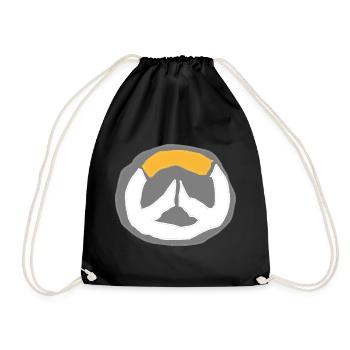 Overwatch logo paint - Sac de sport léger - noir - Devant