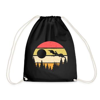 Idée cadeau de jeu de rôle Dragons moyen âge - Sac de sport léger - noir - Devant