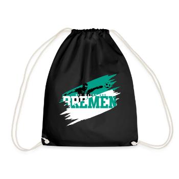 The Power of Bremen Football - Drawstring Bag - black - Front
