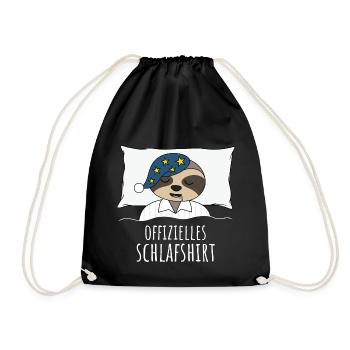 Offizielles Schlafshirt - Turnbeutel - Schwarz - Vorne