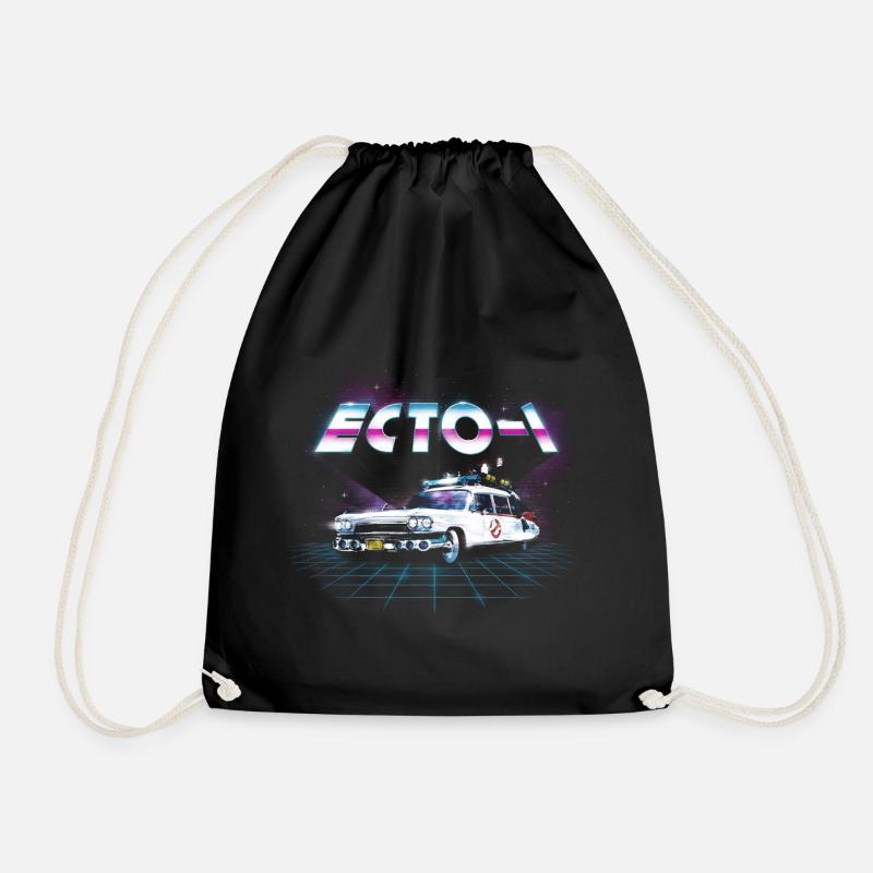 Ghostbusters ECTO-1 Neon - Drawstring Bag - black