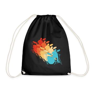 Batteur Percussionniste Femmes Batteur - Sac de sport léger - noir - Devant