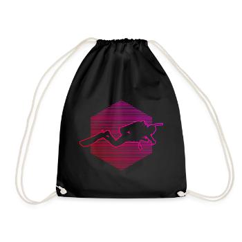 Femmes Plongeuses Plongeuses Plongeuses Plongeuses - Sac de sport léger - noir - Devant
