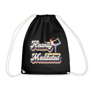Meditation, Zen Yoga and Pilates - Drawstring Bag - black - Front