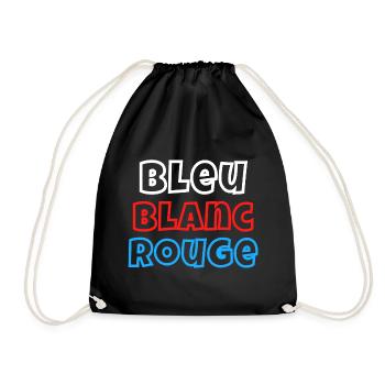 France, je suis Français, drapeau Français - Sac de sport léger - noir - Devant