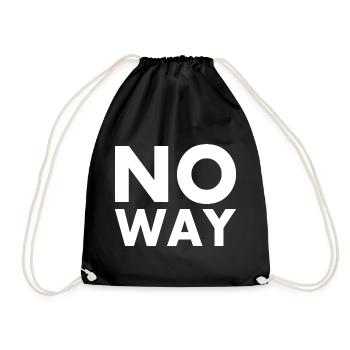 No way - Turnbeutel - Schwarz - Vorne