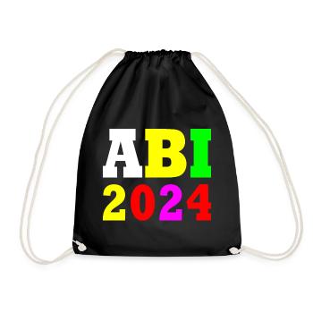 Abi 2024 - Turnbeutel - Schwarz - Vorne
