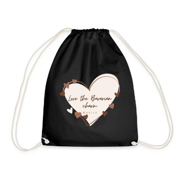 Love the Bavarian charm - Drawstring Bag - black - Front