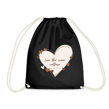 Aimer la culture du vin - Sac de sport léger - noir - Devant