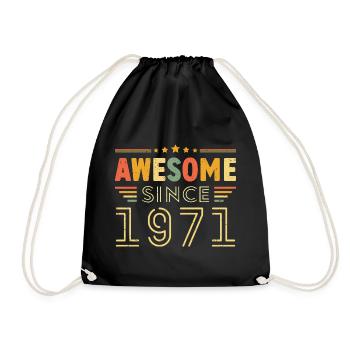 Millésime Légende 1971 Cadeau de 1971 - Né en 1971 - Sac de sport léger - noir - Devant
