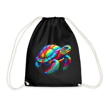 Tortue - Sac de sport léger - noir - Devant
