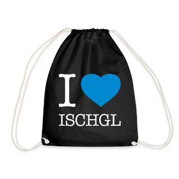 I LOVE ISCHGL - Turnbeutel - Schwarz - Vorne