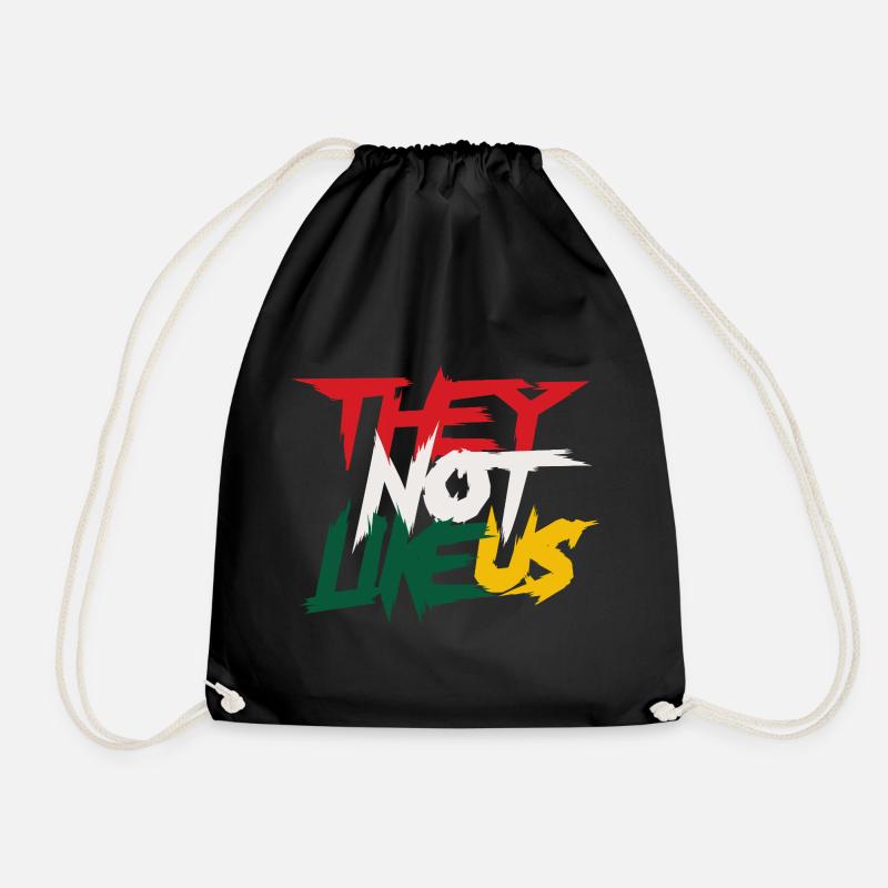 Bold Identity Statement - Drawstring Bag - black